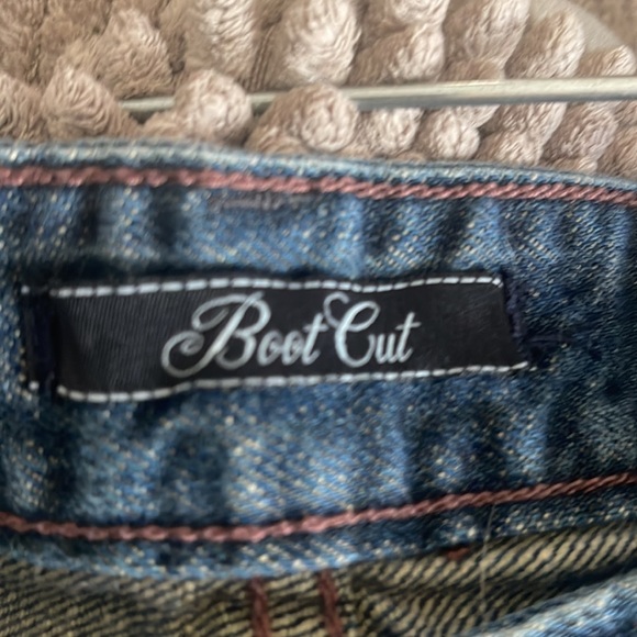 Mark Ecko blue jeans, Size 36 length from the crotch to the bottom is a 32, - Picture 5 of 8